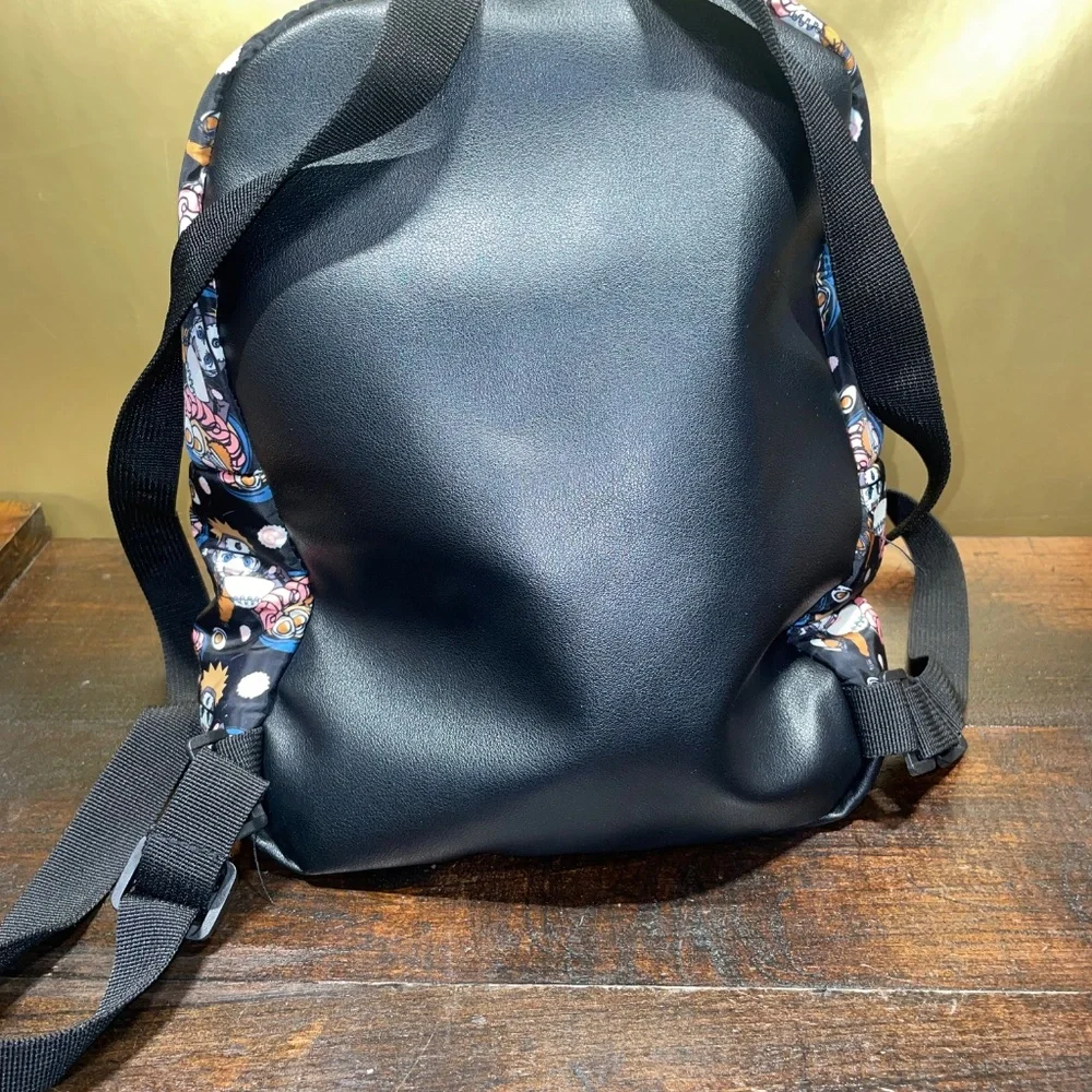 Bioworld Naruto Shippuden Ramen Ichiraku Noodle Bowl Pattern Black Mini Backpack